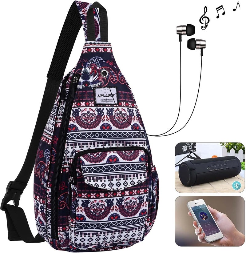 HAWEE Backpack Sling for Women Anti-Water Crossbody Bag Inclined Adjustable Pack | Casual, Adjustable Strap, Water Repellent, for Travel/Sport - Image 2